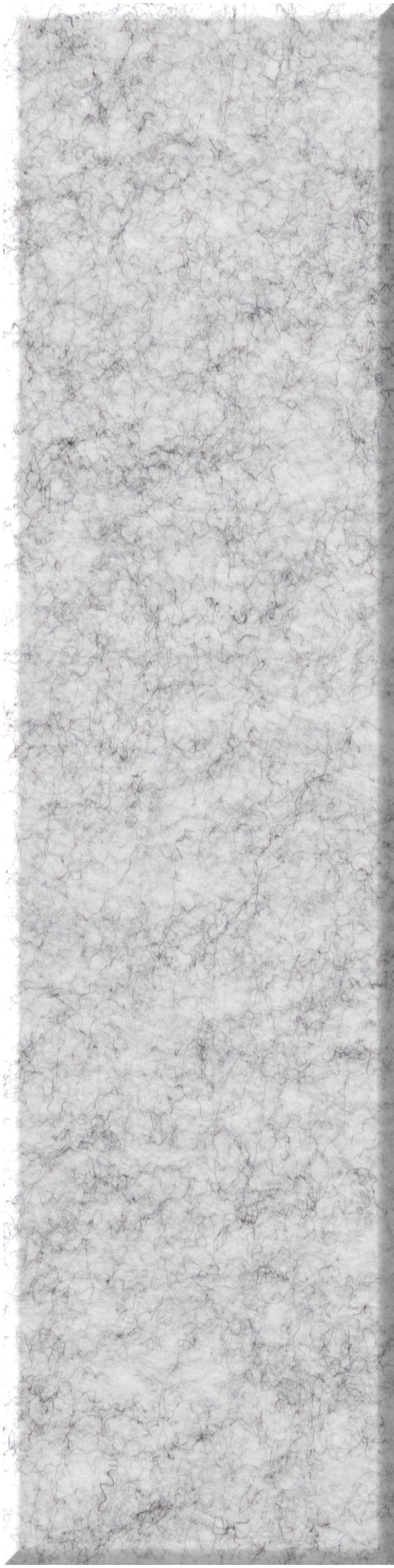 White marble-look shiplap tile with gray veining throughout.