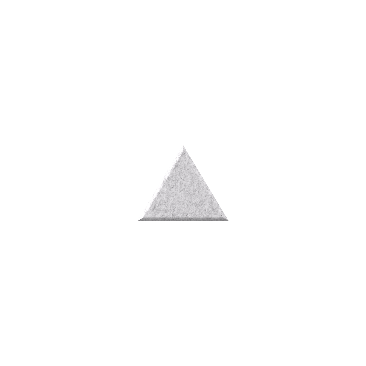 White triangle on a white background.