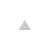 White triangle on a white background.