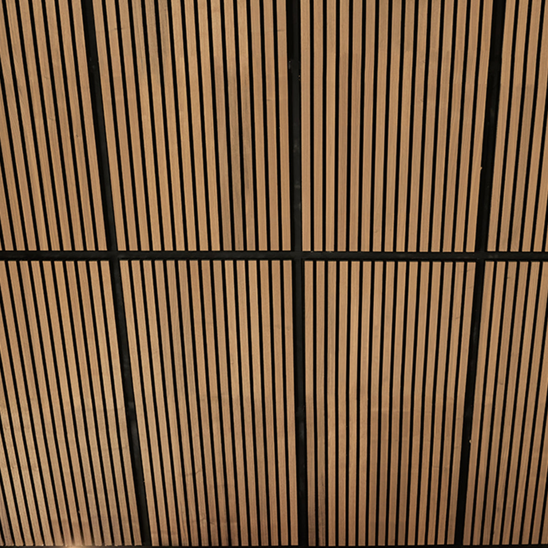 Oak Black Wood Slat Ceiling Panel