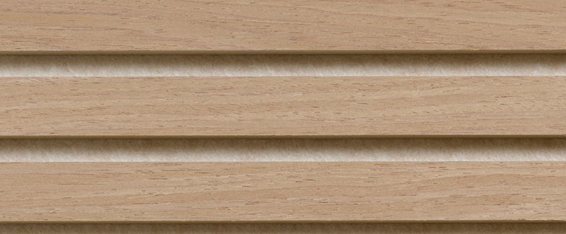 Oak and Latte wood slat sample