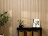 Two-Pack Oak Latte Wood Slat Wall