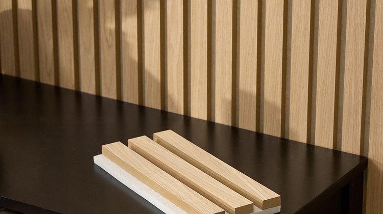 Oak Latte Wood Slat Sample