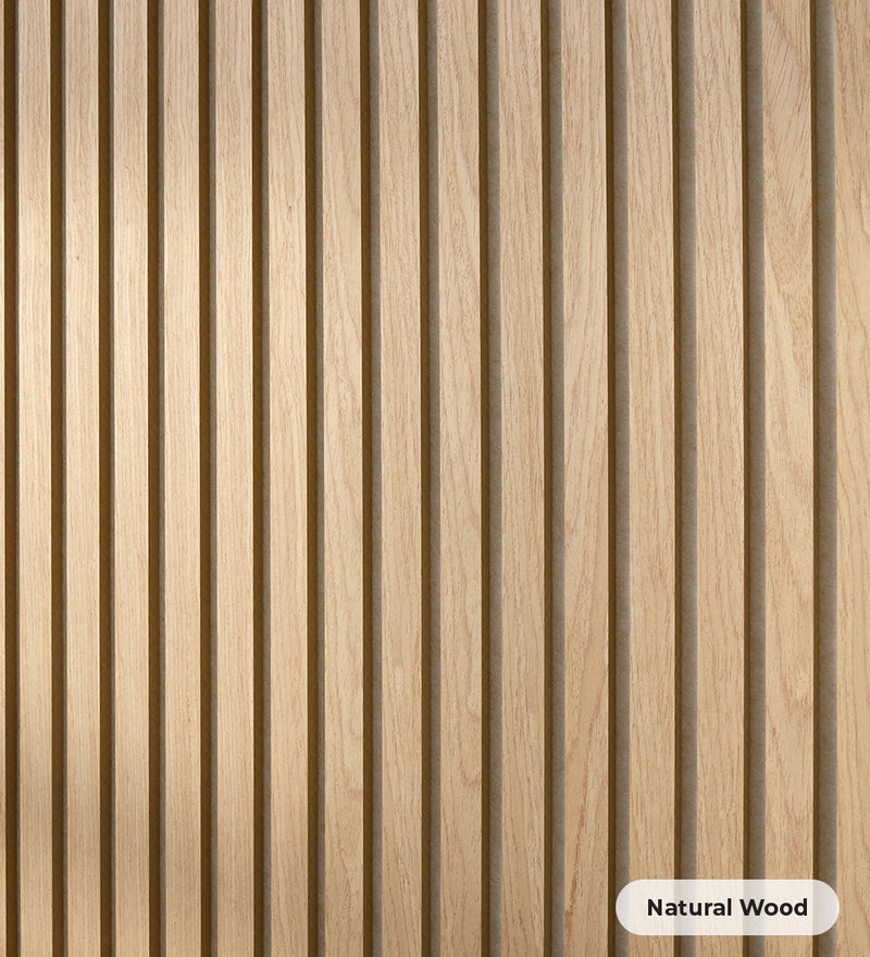 Wood Slats in Oak Latte on a wall