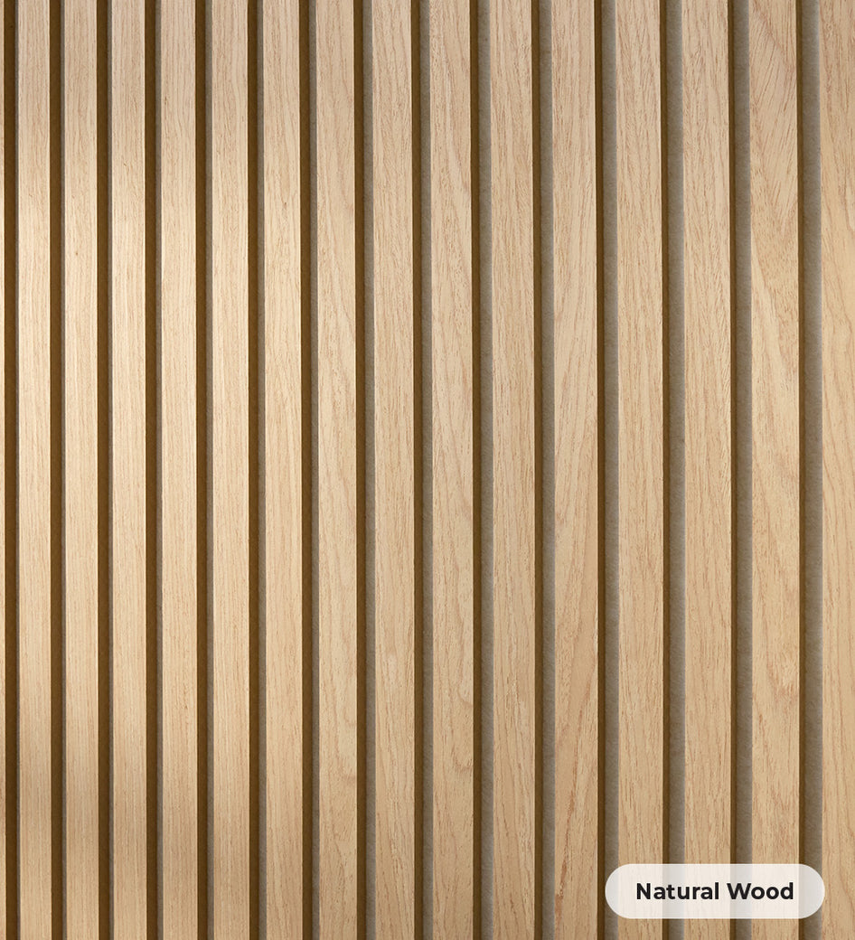 Two-Pack Oak/Latte Wood Slat Wall