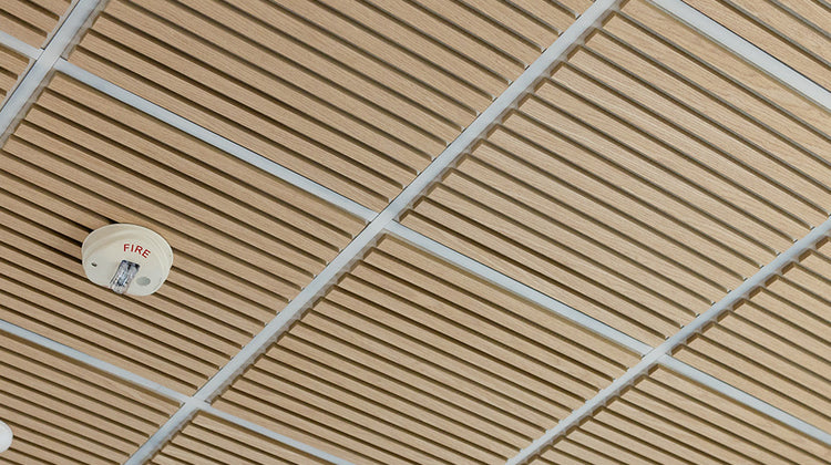Oak Latte Wood Slat 2'x2' Ceiling Panel