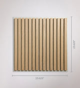 Oak Latte Wood Slat Ceiling Panels