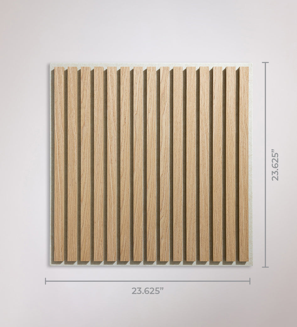 Oak Latte Wood Slat 2'x2' Ceiling Panel