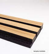 Oak Black Wood Slat Ceiling Panel