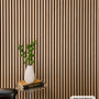 Two-Pack Oak Wood Slat Wall