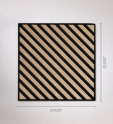 2' x 2' Wood Slat Ceiling Tiles