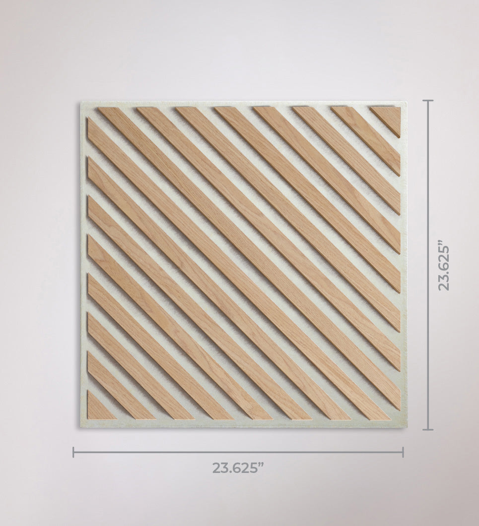 2' x 2' Wood Slat Ceiling Tiles