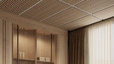 2' x 4' Wood Slat Ceiling Tile