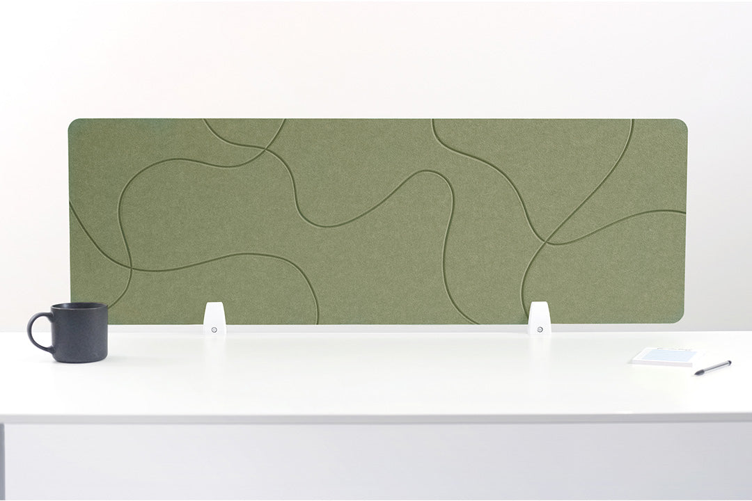 Large Olive Desk Divider