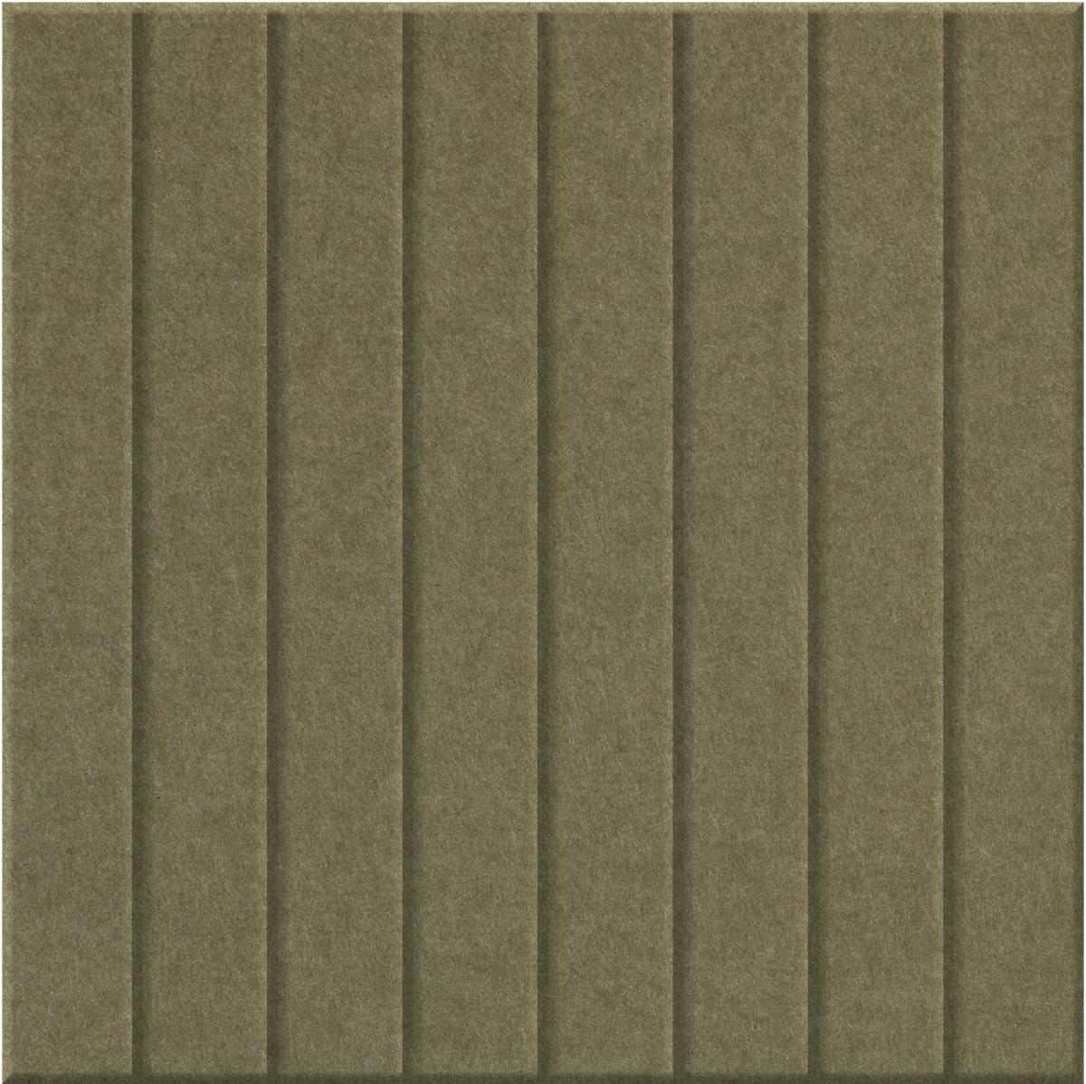 Olive 9mm Engraved Parallel felt sample with straight vertical grooves