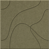 Olive 9mm Engraved Topo felt sample with flowing topographic line grooves
