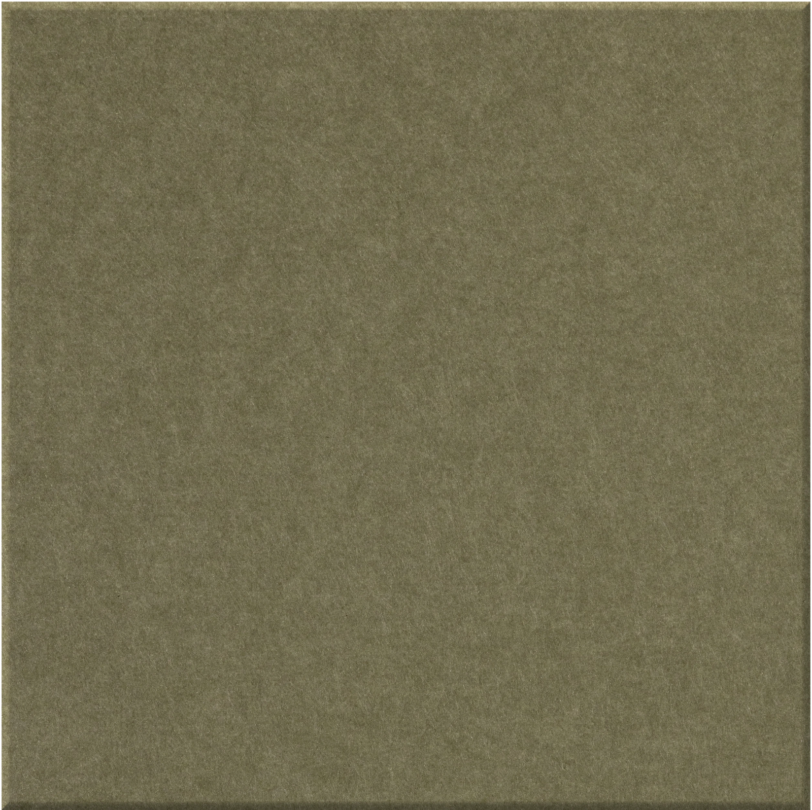 Solid olive-green square tile with a matte, slightly textured surface.