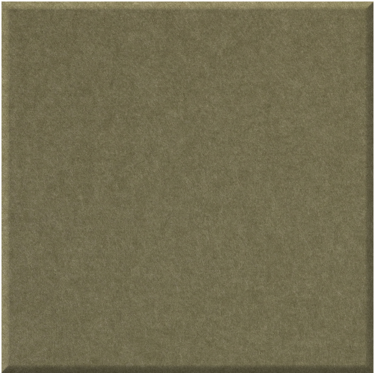 Olive green square tile with matte textured surface.