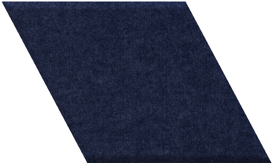 Dark navy diamond-shaped tile with textured surface.