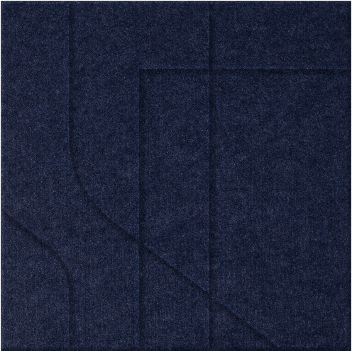 Oxford 9mm Engraved Subway felt sample with offset stepped line grooves