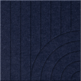 Oxford 9mm Engraved Tangent felt sample with concentric quarter circle grooves