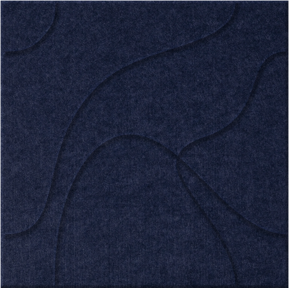 Oxford 9mm Engraved Topo felt sample with flowing topographic line grooves