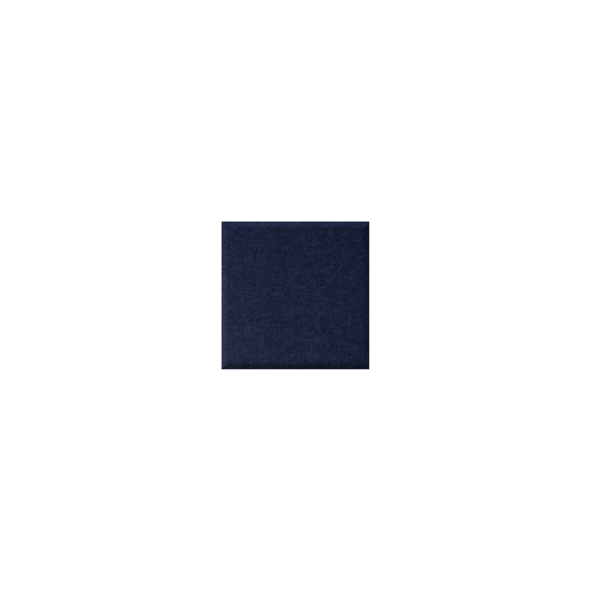 A dark navy blue square color swatch centered on a plain white background.