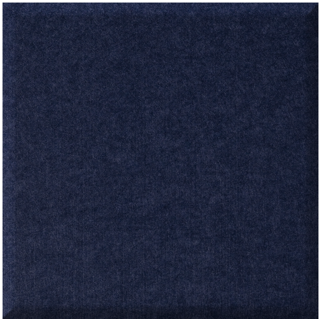 Dark blue quarter tile with speckled texture and subtle woven pattern throughout.