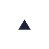 A small dark navy blue triangle centered on a plain white background.