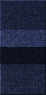 Stacked rectangular tiles in dark blue and black with textured surface finishes.