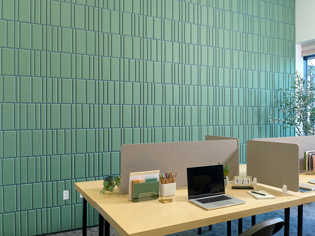 Layered Palm and Indigo Offset