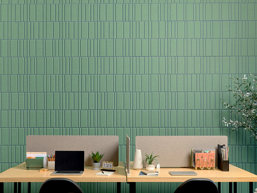 Layered Palm and Indigo Offset