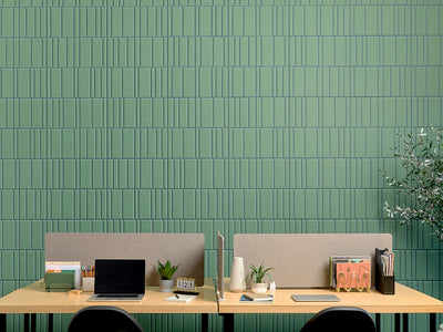 Layered Palm and Indigo Offset