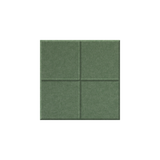 A square green textured panel with a four-quadrant grid pattern, shown against a plain white background.