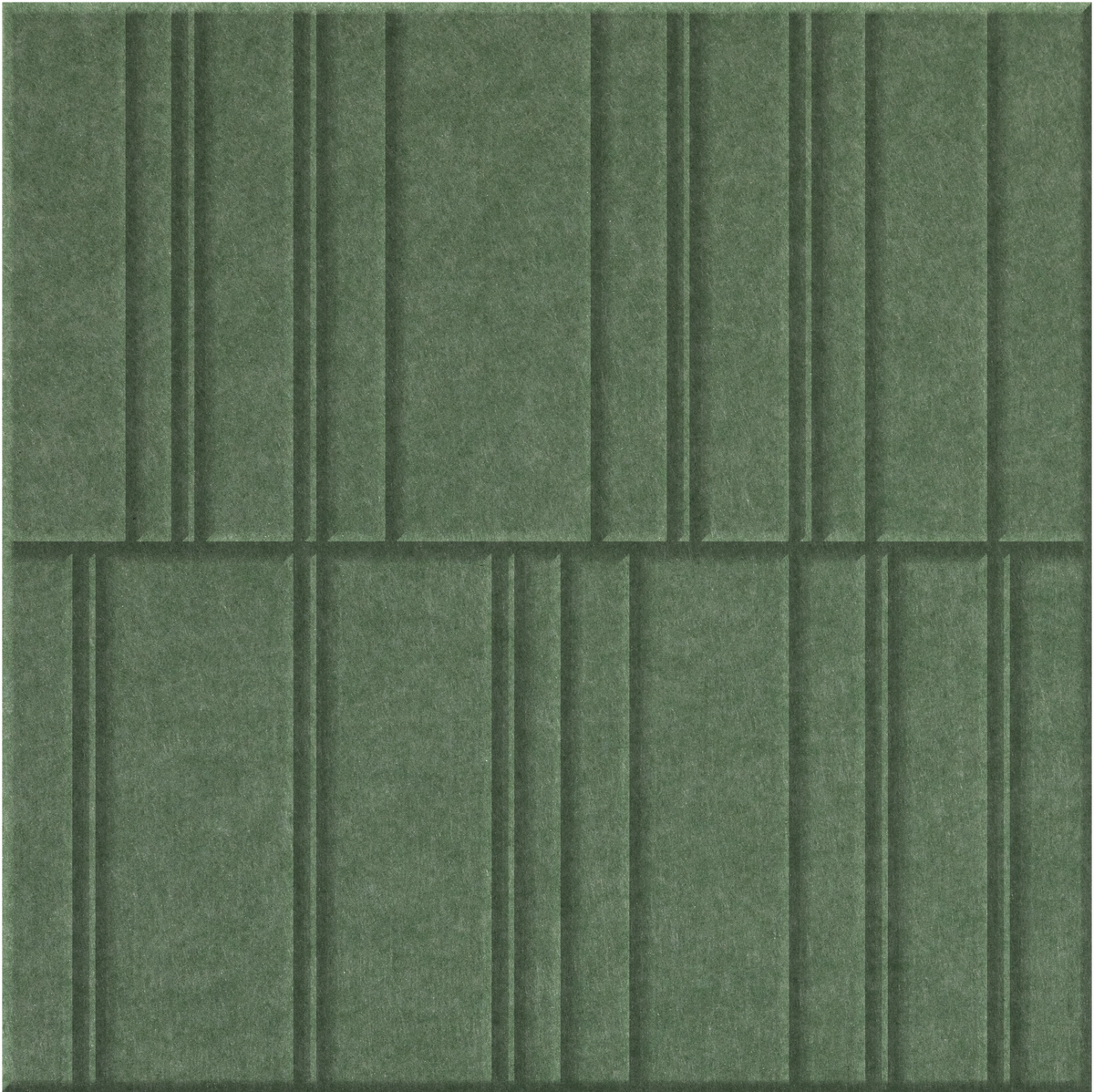 Palm 9mm Engraved Offset felt sample with staggered vertical grooves
