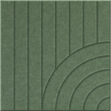 Palm 9mm Engraved Tangent felt sample with concentric quarter circle grooves