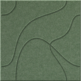 Palm 9mm Engraved Topo felt sample with flowing topographic line grooves