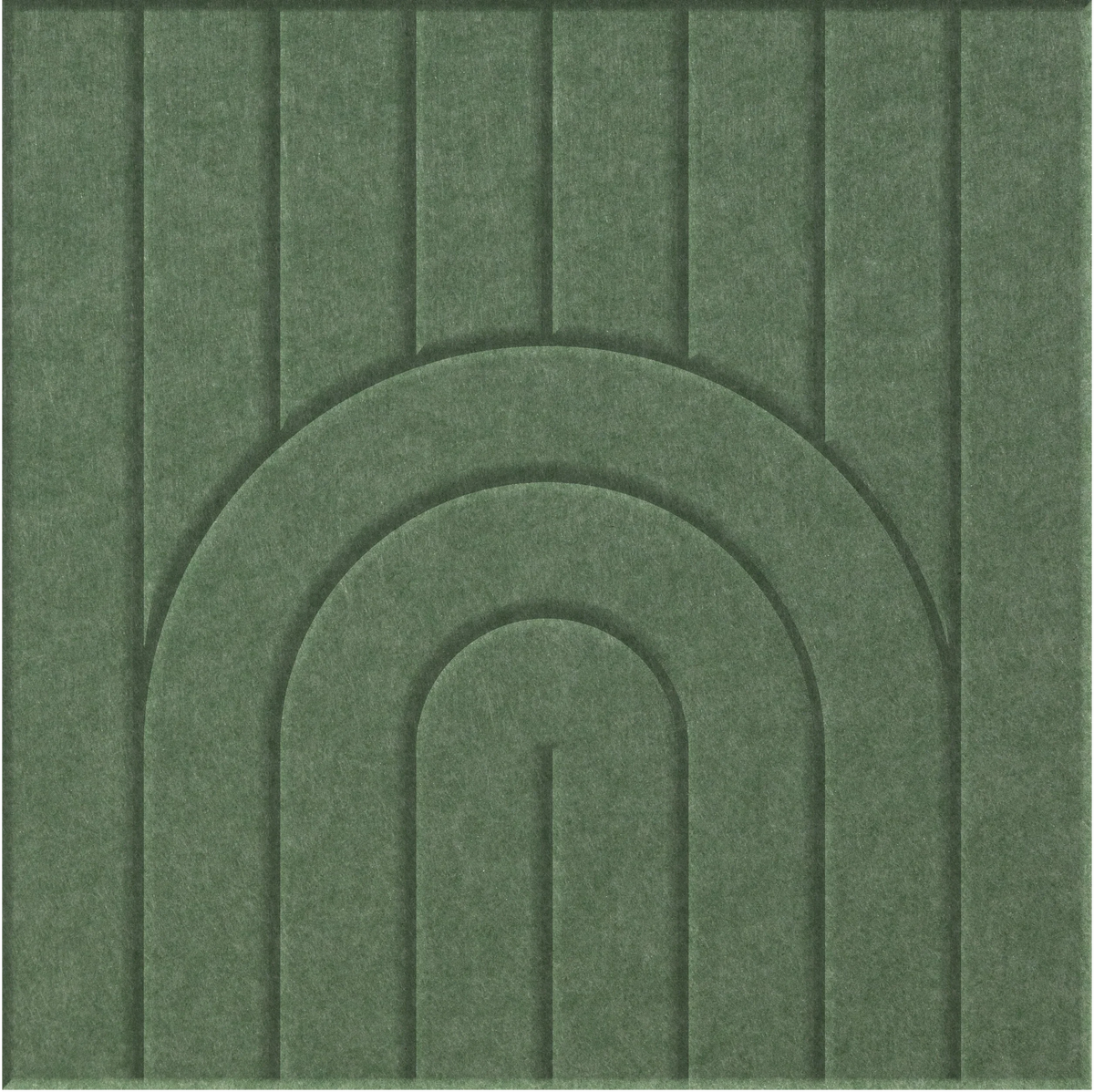 Palm 9mm Engraved Zen felt sample with nested arch grooves