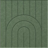 Palm 9mm Engraved Zen felt sample with nested arch grooves