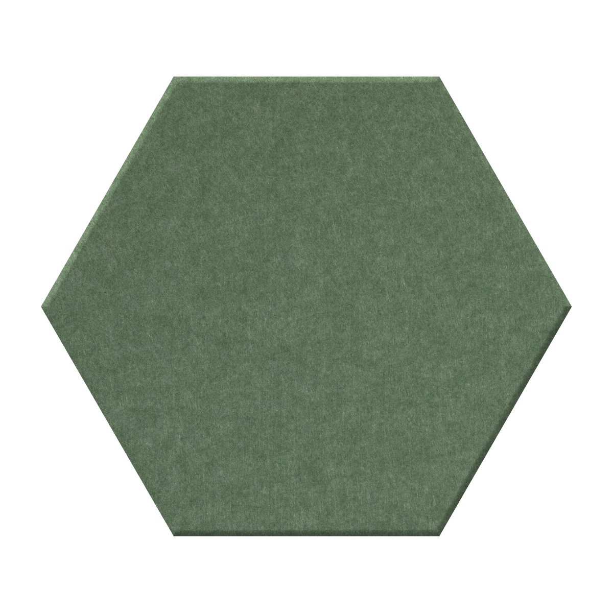 Green hexagon felt sheet on a white background. 