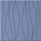 Periwinkle 9mm Engraved River felt sample with wavy vertical grooves