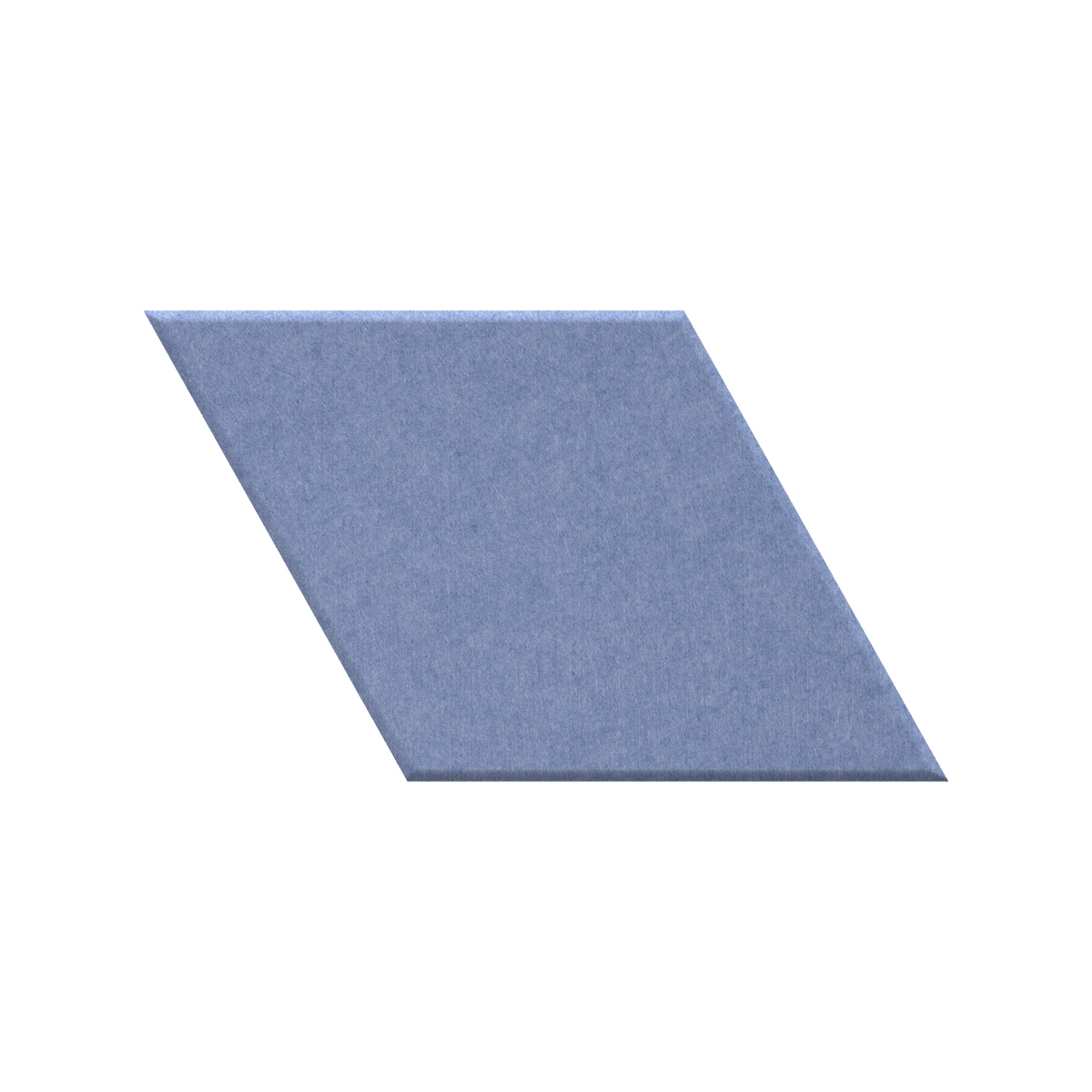 A single blue-gray fabric or felt square tile shown on a plain white background.