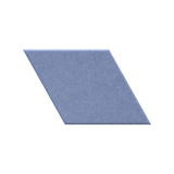 A single blue-gray fabric or felt square tile shown on a plain white background.