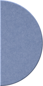 Periwinkle Large Half Circle