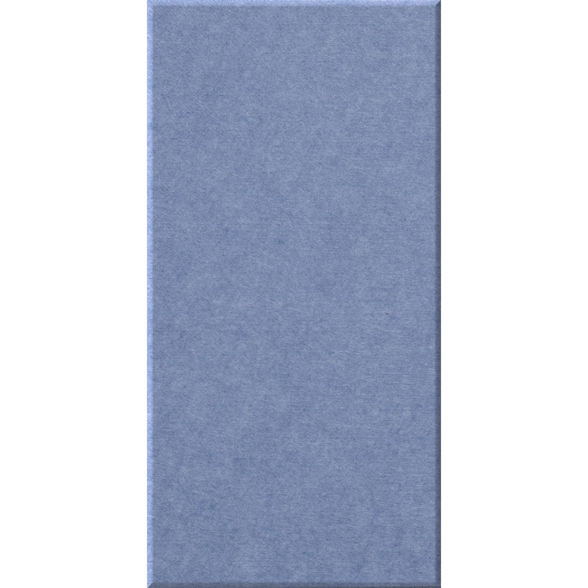 A vertical rectangular panel of textured blue-gray material, shown against a plain white background.