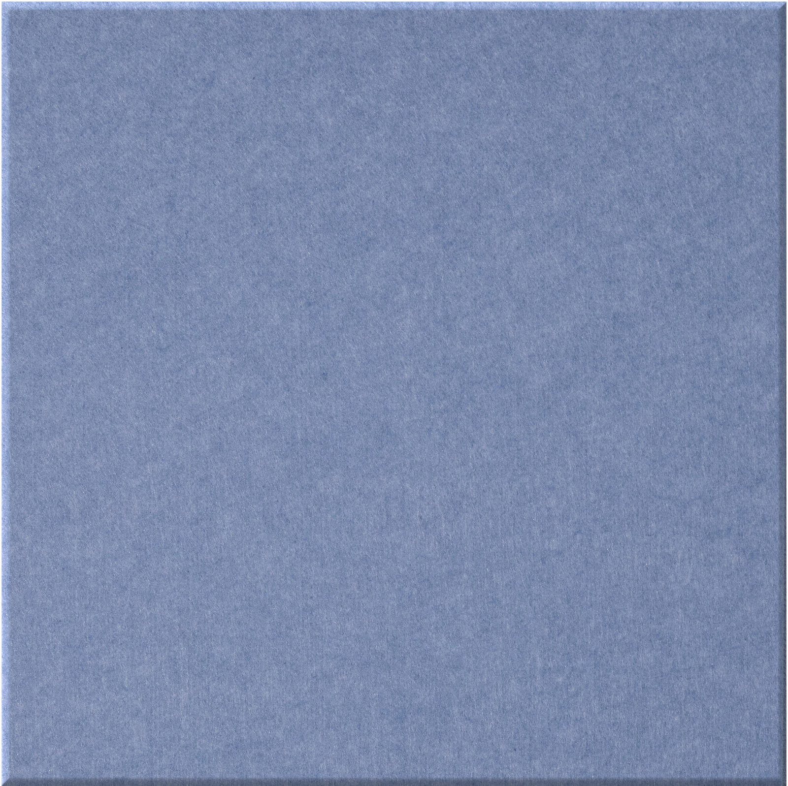 Blue square tile with matte finish and subtle textured surface.