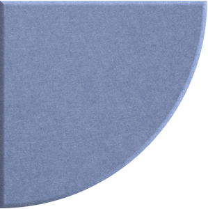 Periwinkle Quarter Circle