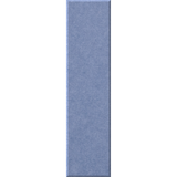 A vertical rectangular swatch of textured fabric or material in a muted dusty blue color, centered on a plain white background.