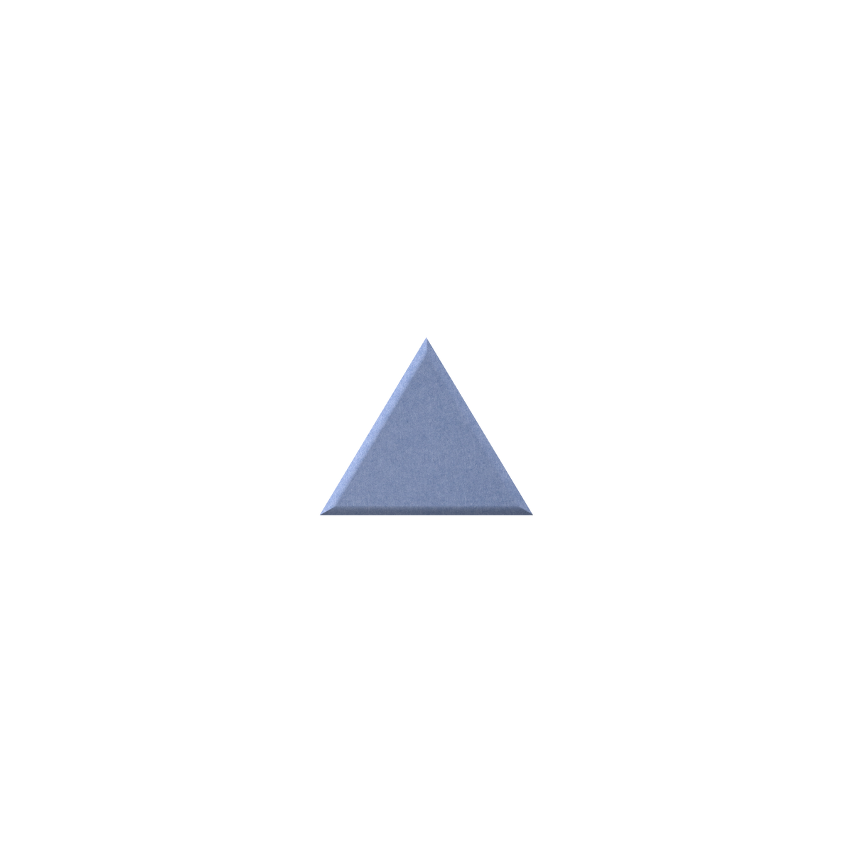 light blue triangle on a white background