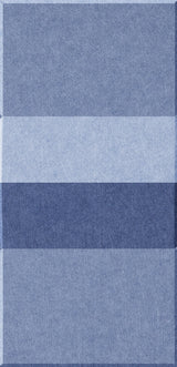 Four rectangular tiles in varying shades of blue stacked vertically, ranging from dark blue-gray to light periwinkle.